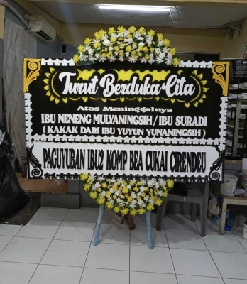 Papan Bunga di Cibinong Bogor